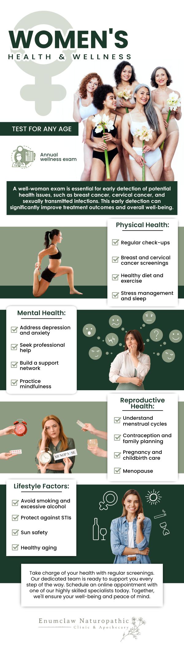 Dr. Natalie Walch offers comprehensive care as a Women's Health Specialist, focusing on personalized treatment plans for women's unique health needs. With a holistic approach, our team addresses various concerns such as hormonal imbalances, fertility issues, menopause, and overall wellness. We combine naturopathic medicine with modern diagnostic tools to create tailored strategies that support long-term health. For more information, contact us or request an appointment online. We are located at 2355 Griffin Ave Ste S, Enumclaw, WA 98022. Dr. Natalie Walch offers comprehensive care as a Women's Health Specialist, focusing on personalized treatment plans for women's unique health needs. With a holistic approach, our team addresses various concerns such as hormonal imbalances, fertility issues, menopause, and overall wellness. We combine naturopathic medicine with modern diagnostic tools to create tailored strategies that support long-term health. For more information, contact us or request an appointment online. We are located at 2355 Griffin Ave Ste S, Enumclaw, WA 98022.